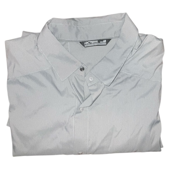 Arc'tery Elaho Shirt LS Men's Light Gray and White Snap Button Down Size
Large - Picture 1 of 12